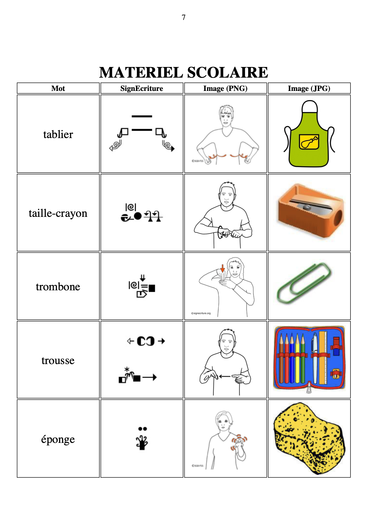 Exemple PDF MATERIEL SCOLAIRE