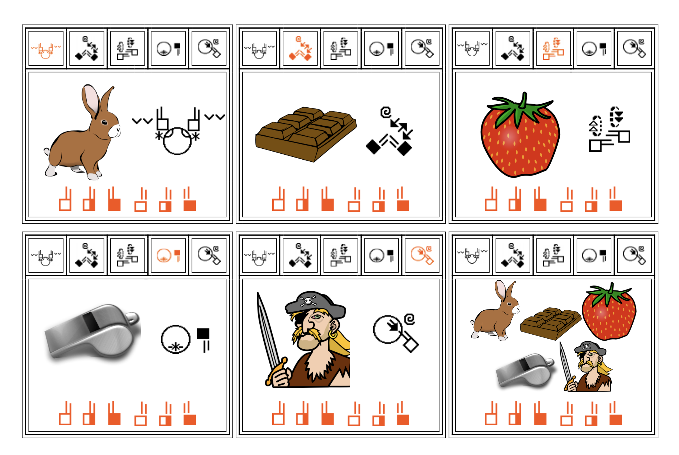 Exemple jeu des familles Configuration U