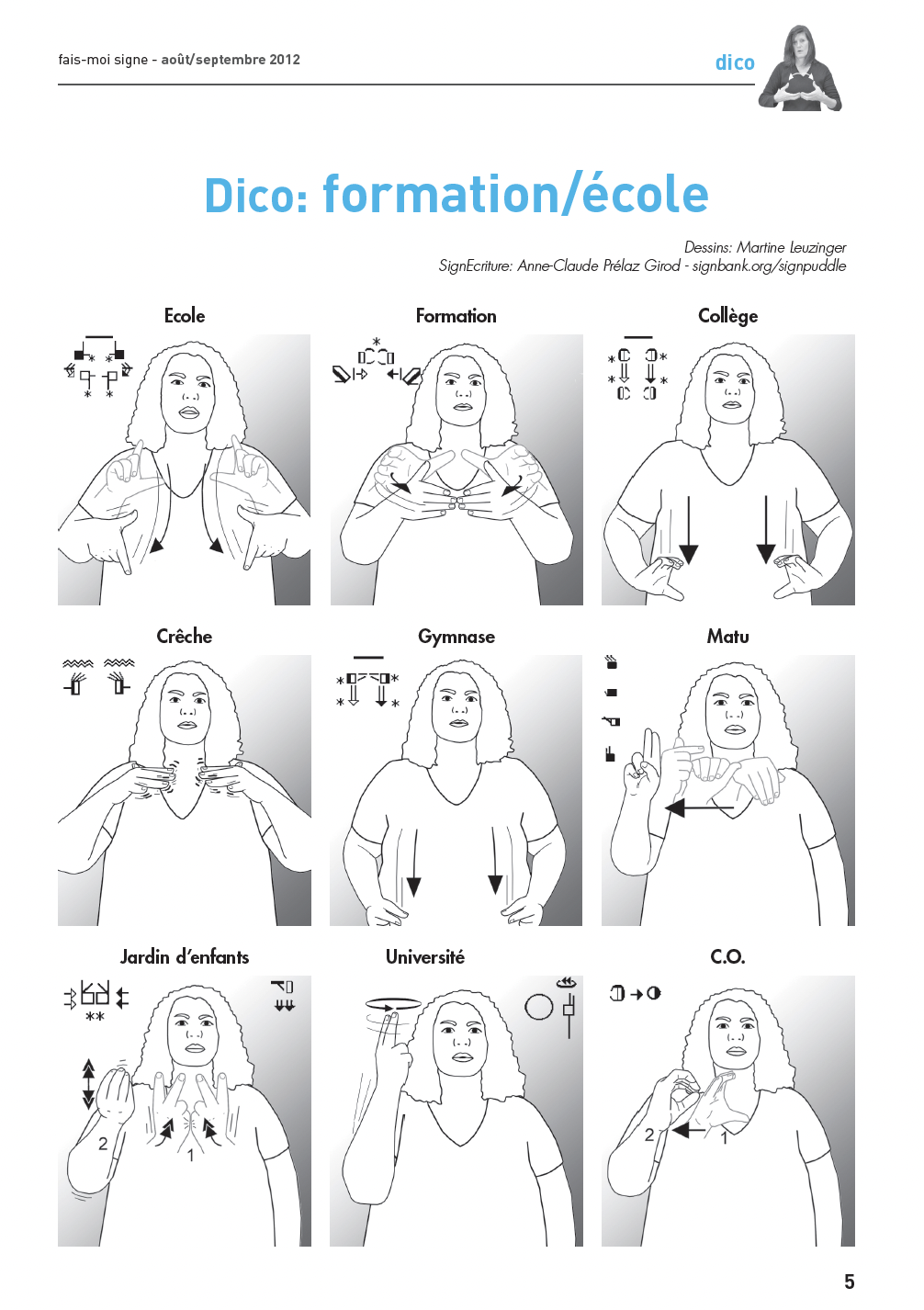 Exemple Dico LSF du journal Fais-Moi Signe